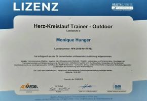 Lizenz als Herz-Kreislauf Trainer Outdoor - Monique Hunger