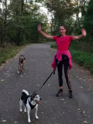 Referenz: Monikas Training bei Team Fit - Mensch und Hund im Park in Leipzig