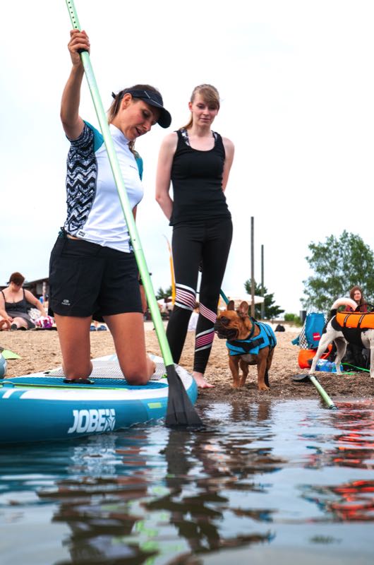 Monique Hunger: SUP Kurs für Hunde in Leipzig